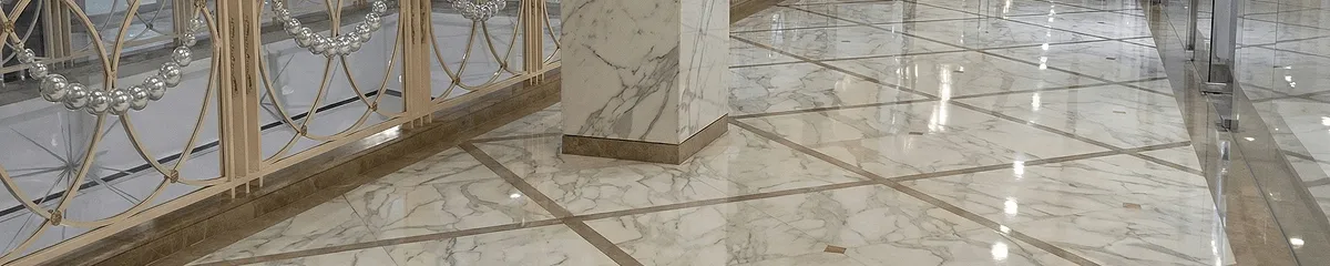 Beautiful marble floor professionally installed in Jacksonville, FL